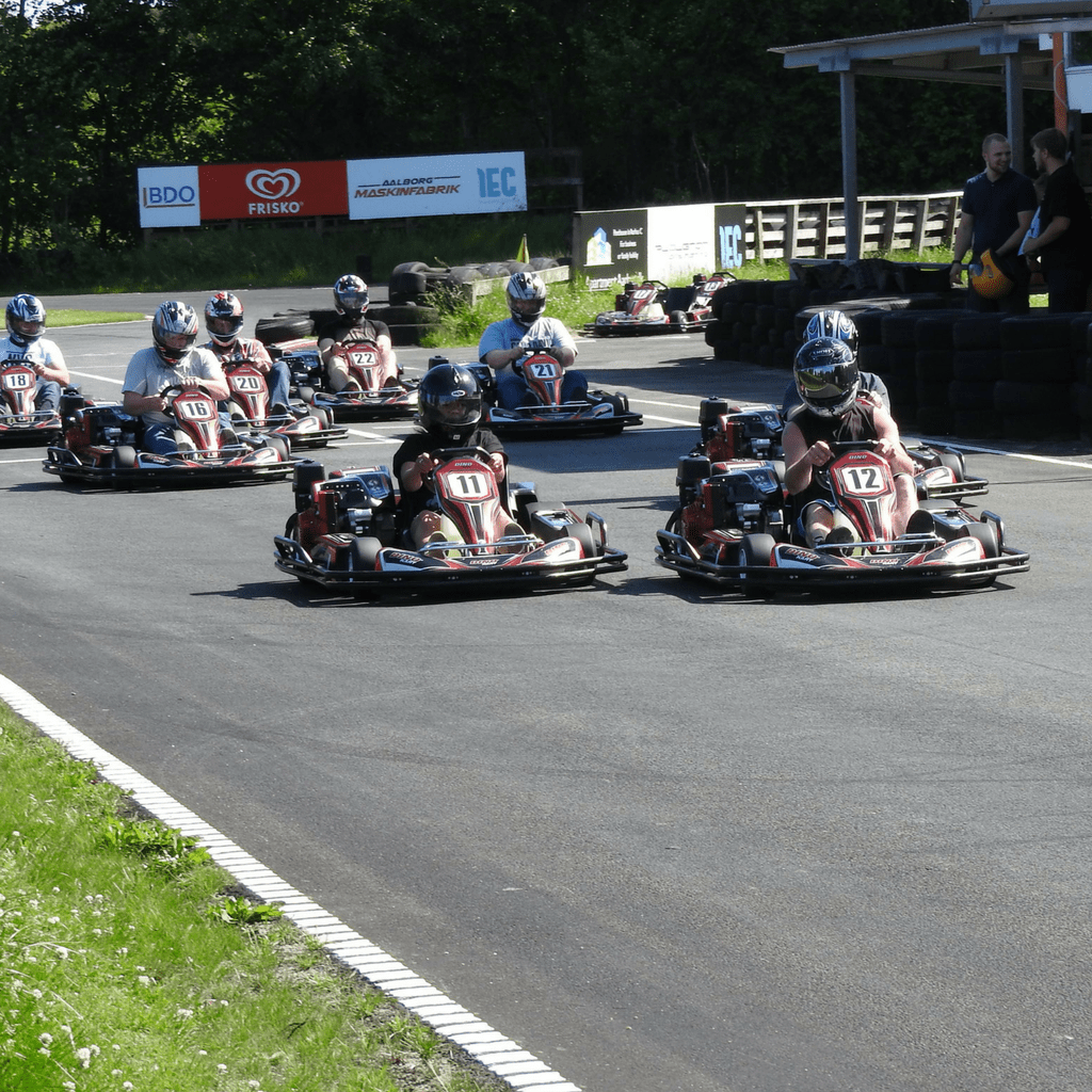 God race på Mou gokart bane nær aalborg